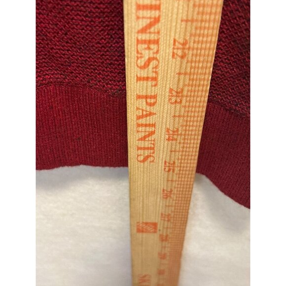 Selected Homme Red Knit Sweater S Cotton Blend Crewneck Long Sleeve Mens - Picture 5 of 10